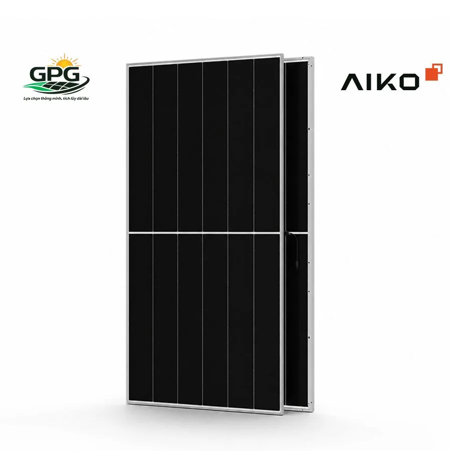 Tấm pin mặt trời AIKO 680W mặt kính Stellar 2N+66