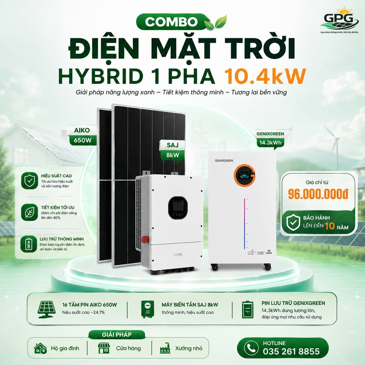 Hy-Brid 5 kWp 1pha – 5.12 kWh
